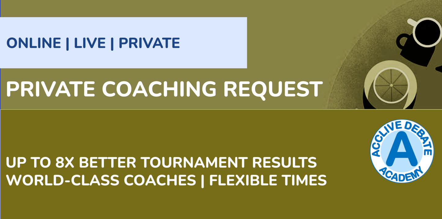 Private Coaching Deposit and Order
