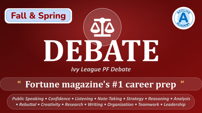 Fall & Spring Ivy League PF Debate Teams - Enroll Early for Best Spots & Discounts