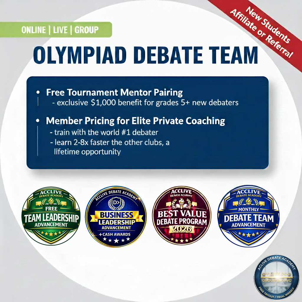 Winter/Spring Olympiad Debate Registration—Free Trial Available