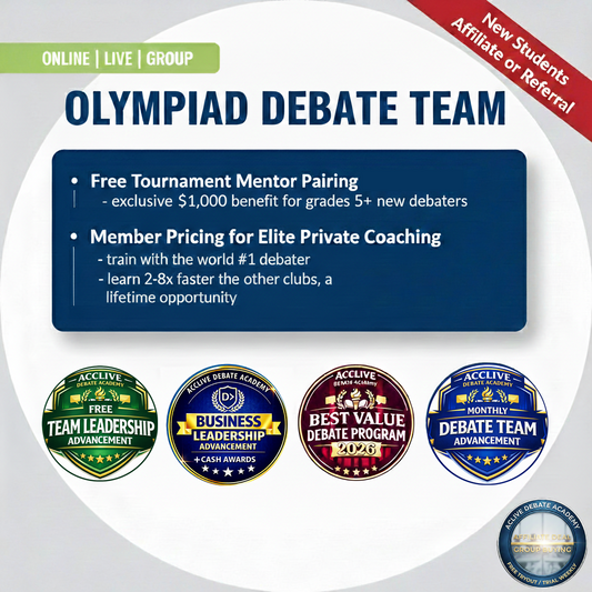 Winter/Spring Olympiad Debate Registration—Free Trial Available