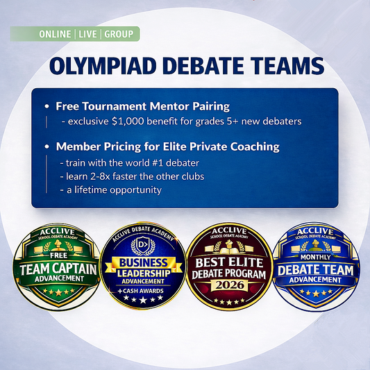 Winter/Spring Olympiad Debate Registration | Free Trial Available