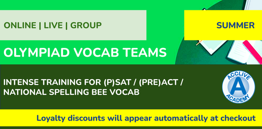 [Loyalty Discounts Deadline: 4/20/2026] Summer Olympiad Vocab Teams + 6% Rewards