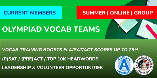 [Discount Deadline: 5/14/2026] Summer Olympiad Vocab Teams + 6% Rewards
